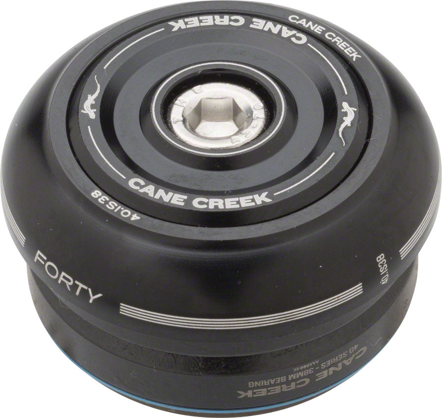 Cane Creek 40 IS38/25.4 IS38/26 Short Cover Headset - Black