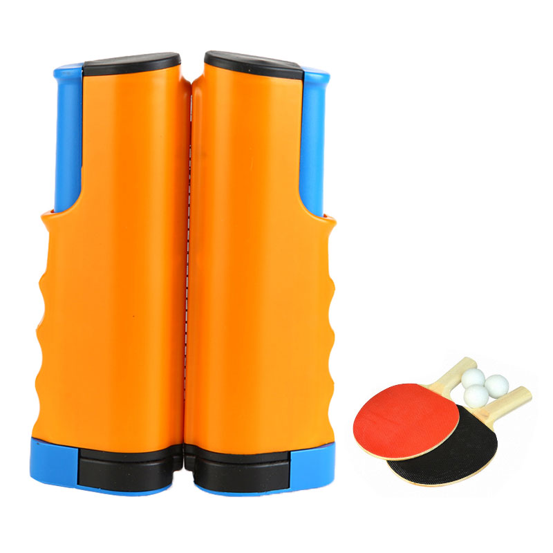 Juego de Tenis de Mesa Portátil con Red Retráctil