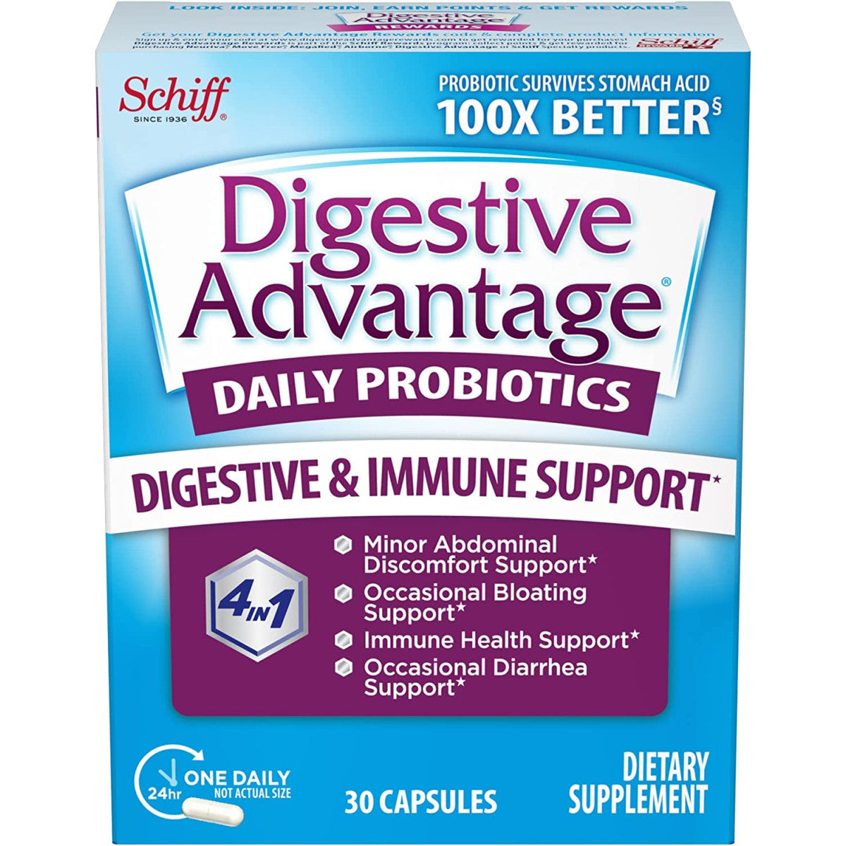 Digestive Advantage Daily Probiotic - 30 Capsules
