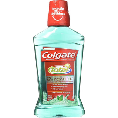 Bain de bouche antibactérien Colgate Total - Menthe verte, 16,9 Fl Oz