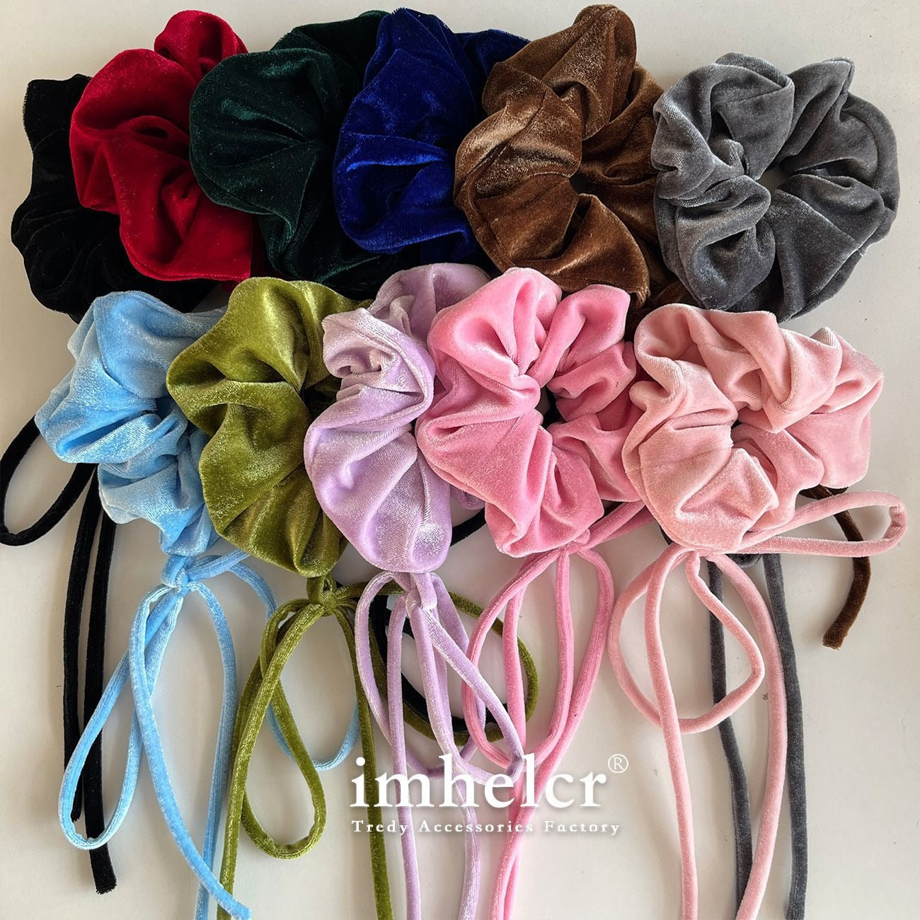 Vintage Velvet Long Ribbon Bow Hair Loop