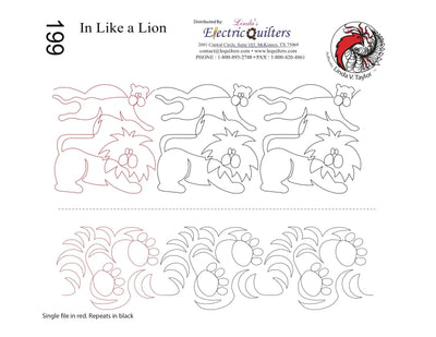 199 In Like A Lion Pantographe par Linda V. Taylor