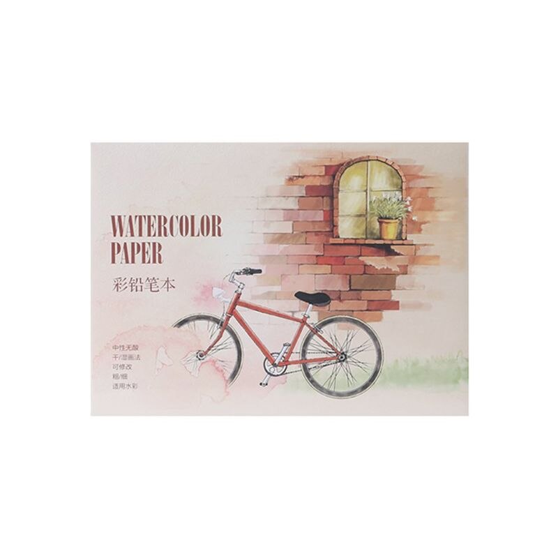 New 12 Sheet A5/A6 Watercolor Sketchbook Paper for Drawing Painting Color Pencil Book School Art Supplies High Quality - Korvel