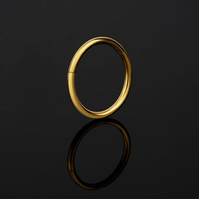 Premium 20g Gold Steel Hoop Nose Ring