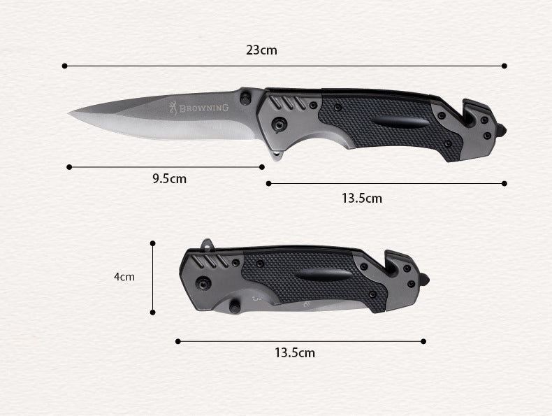 Folding Knife Stainless Steel High Hardness Outdoor Knife Pocket Knife Fishing Knife Defense Military Knife Camping Folding Knife - Korvel
