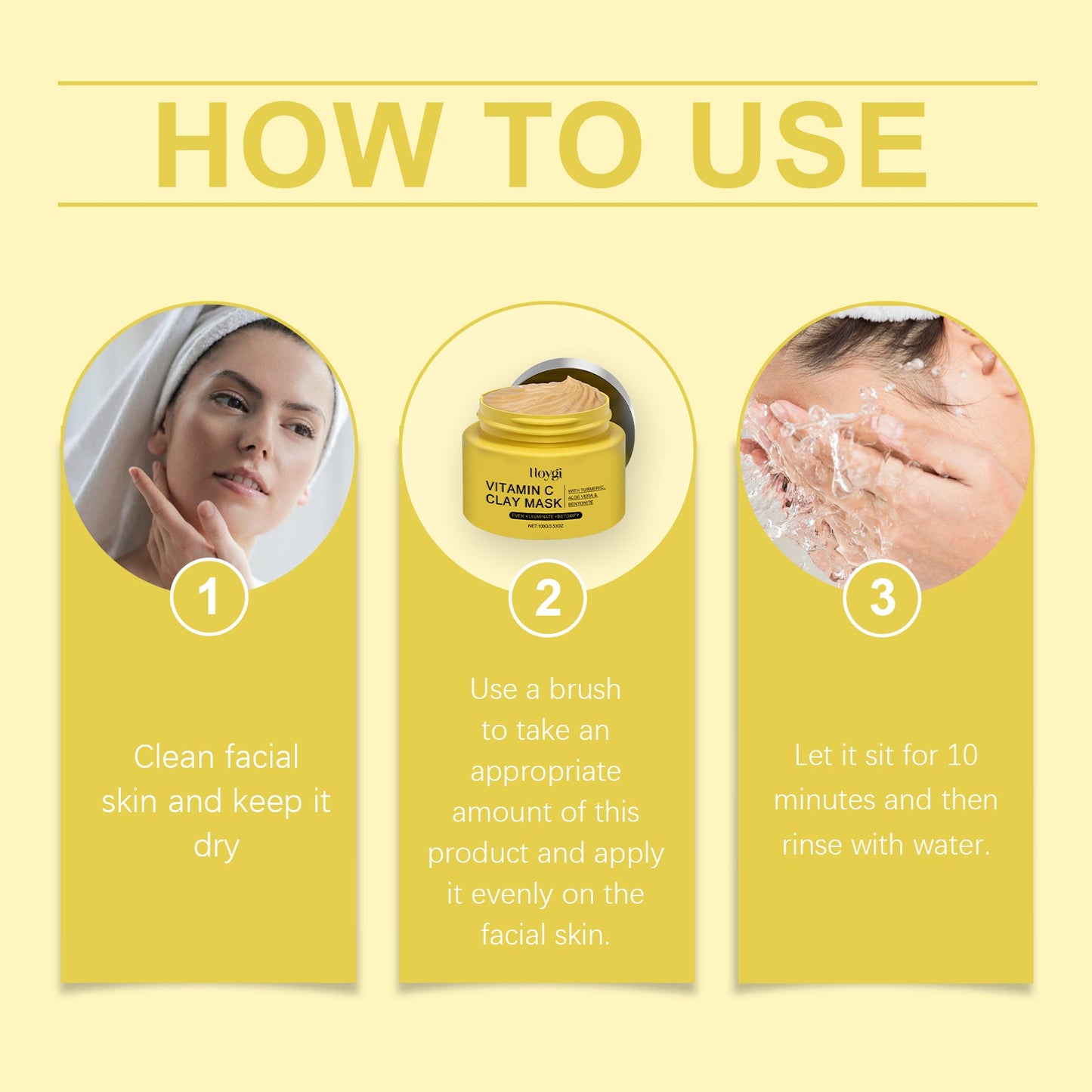 Mascarilla de barro de vitamina C y cúrcuma para una piel radiante