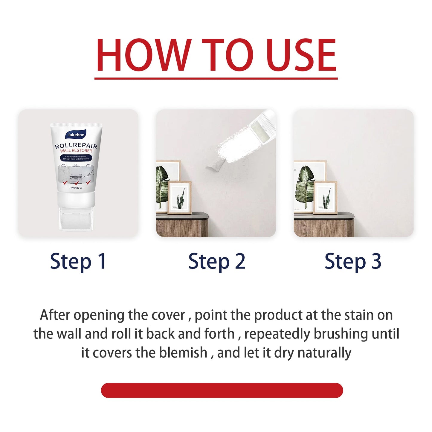 Wall Repair Paste Household White Wall Renovation Repair Paste Moisture Resistant Mildew Waterproof Interior Wall Repair - Korvel