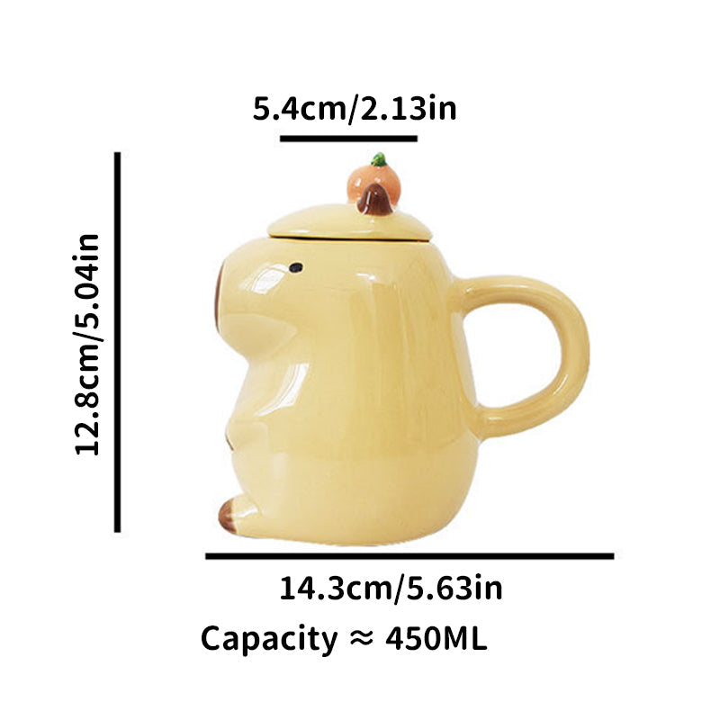 Charming 3D Capybara Mug Pair - Unique Gift for Animal Lovers