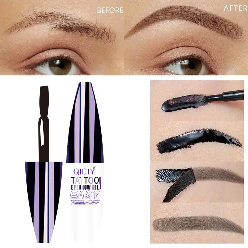 Tear off eyebrow cream is not easy to peel off, anti smudging and long-lasting tear off eyebrow cream - Korvel