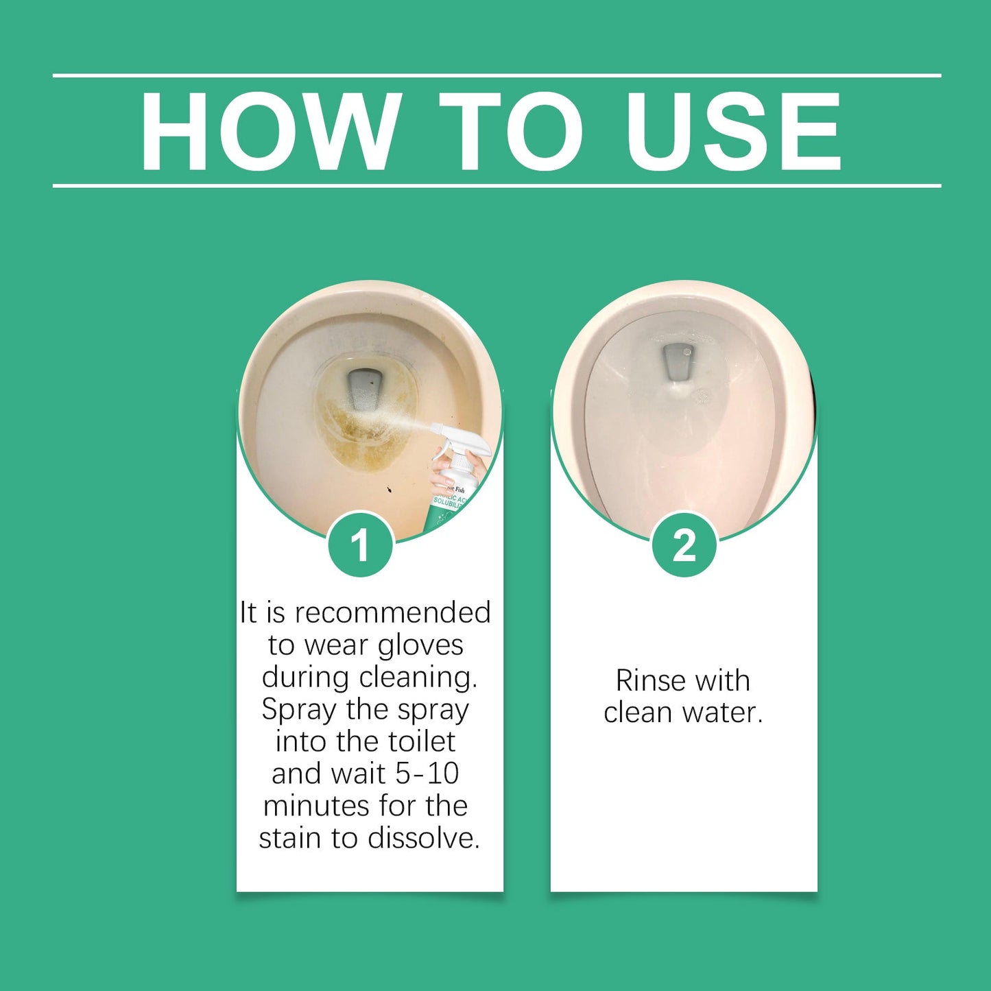 Toilet Toilet Decontamination Cleaner, Multi-Effect Dirt Dissolver Toilet Tile Cement Floor Decontamination - Korvel