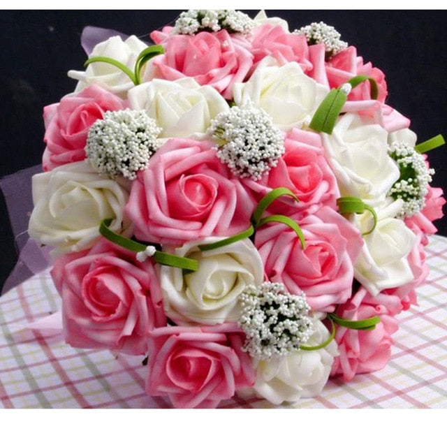 Ramo de Novia Artificial Colorido para Bodas