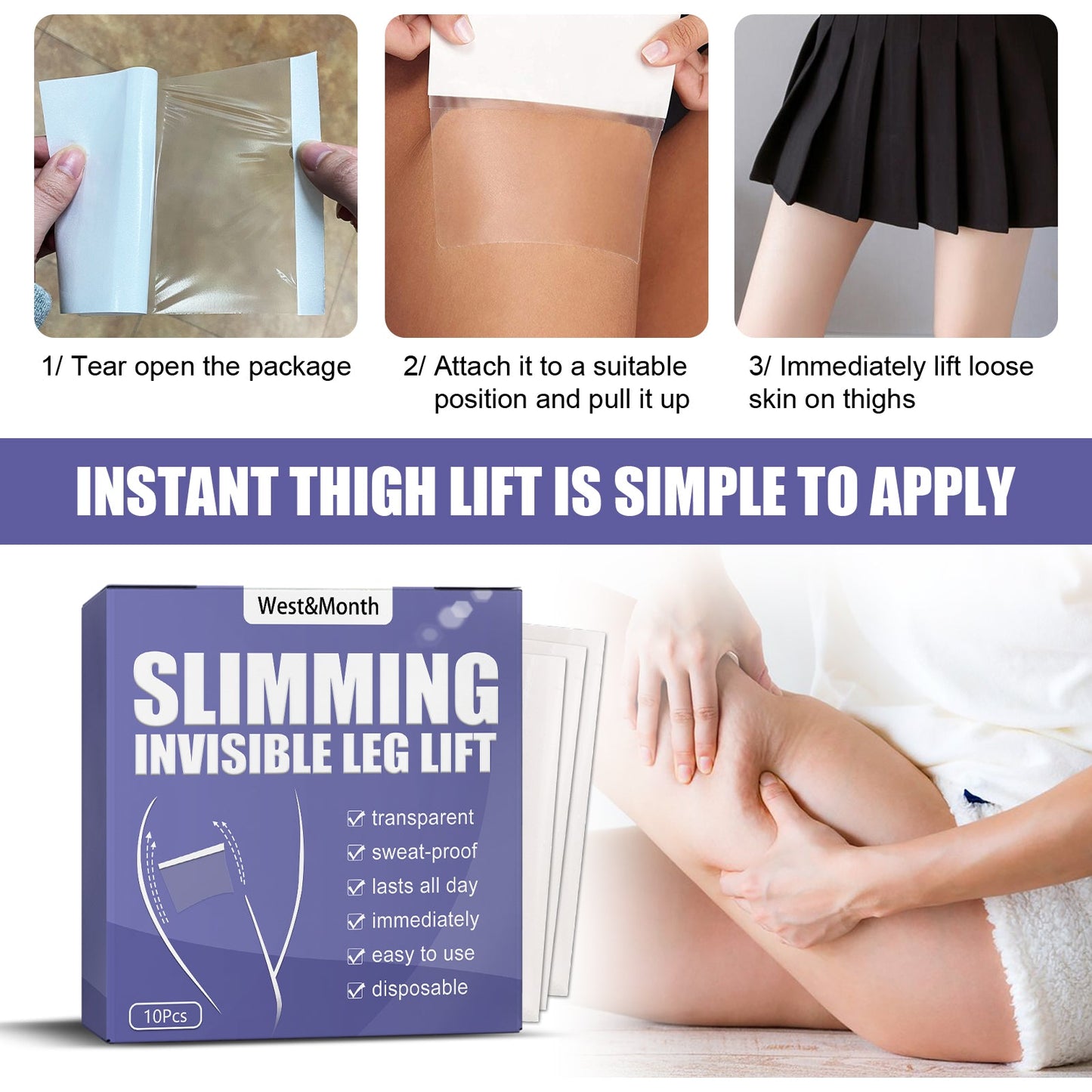 Bâton de levage de jambe invisible pour un contour de jambe amélioré