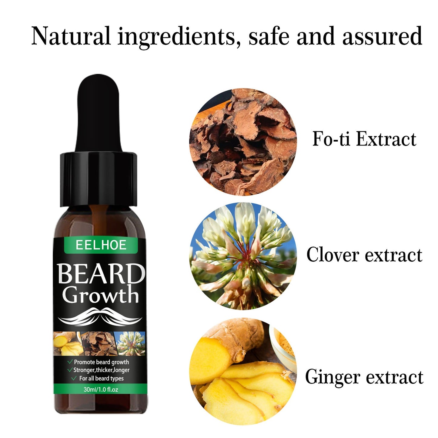 Spray d'huile à barbe nourrissant pour des poils faciaux sains