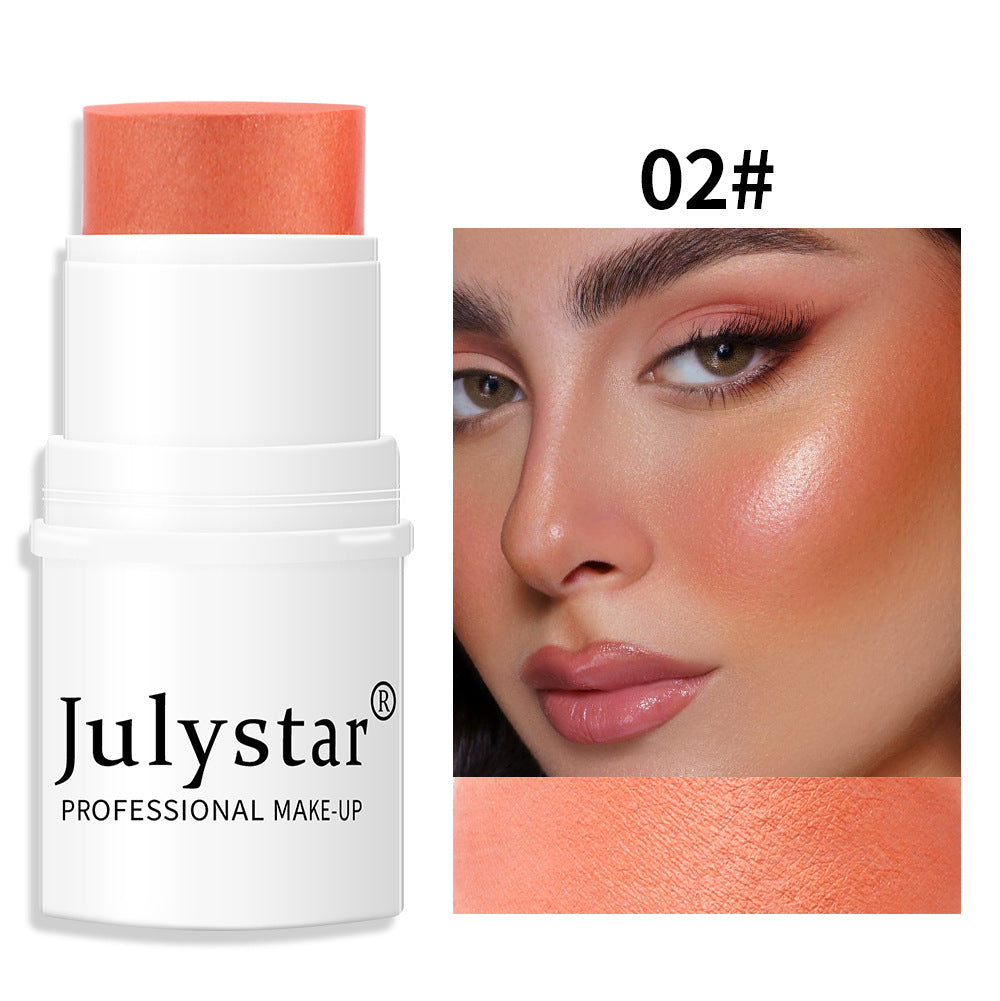 Highlighting Blusher Blush Powder Blusher Matte Blush Stick Single Color Blush - Korvel