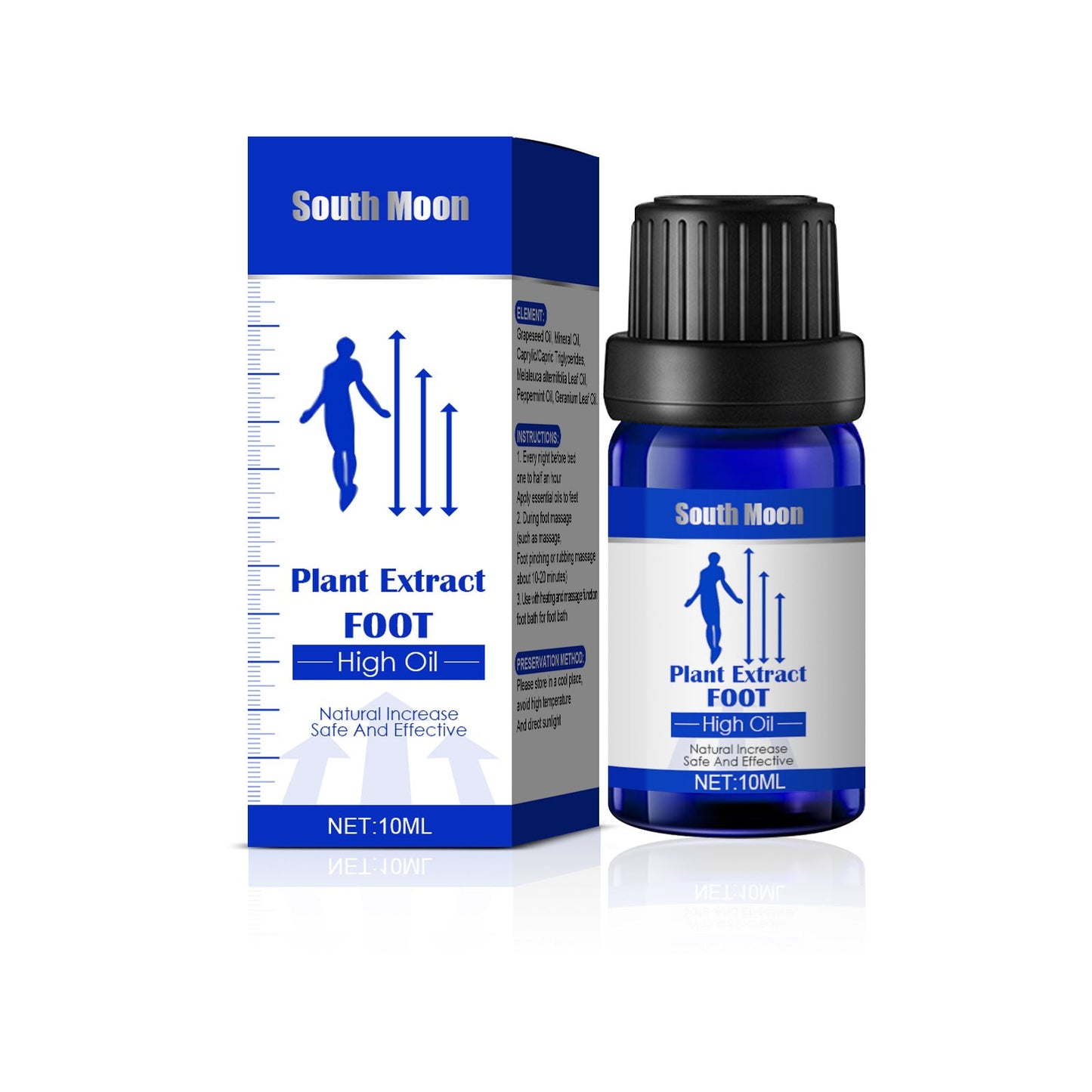 Plant Health High Essence Oil Plantar Acupoint Stimulation Health Long Massage Essential Oil Height Growth Care Oil - Korvel