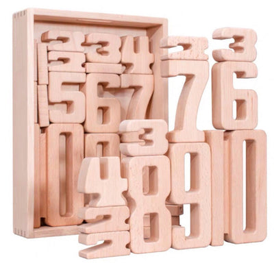 Montessori Early Education Digital Building Blocks Children's Cognitive Digital Building Educational Kindergarten Toys - Korvel