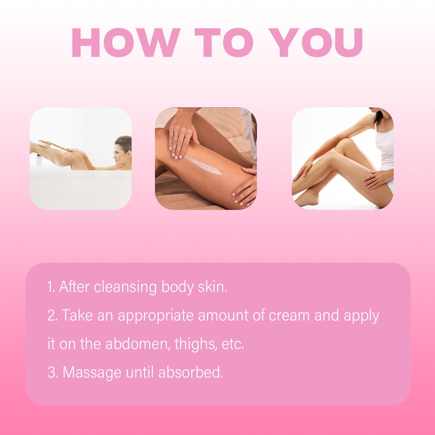 Anti Cellulite Moisturize Cream, Tighten The Thighs, Belly In Shaping Curve Shape Moisturizing Body Cream - Korvel
