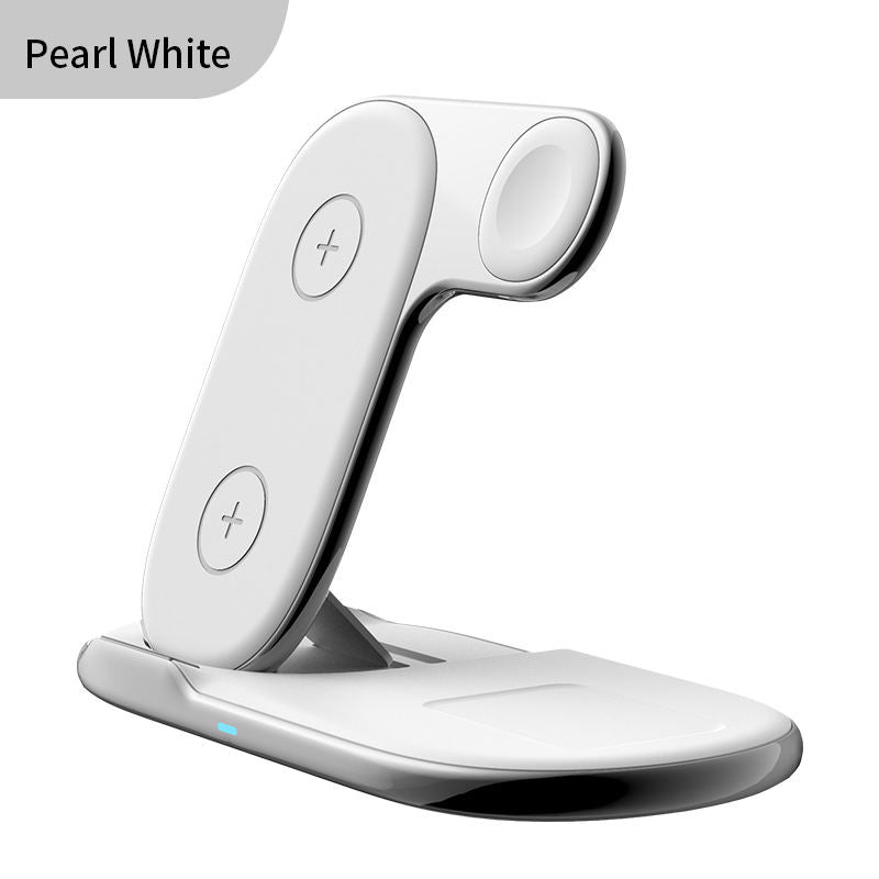 Cargador inalámbrico 3 en 1 plegable para dispositivos Huawei y Apple