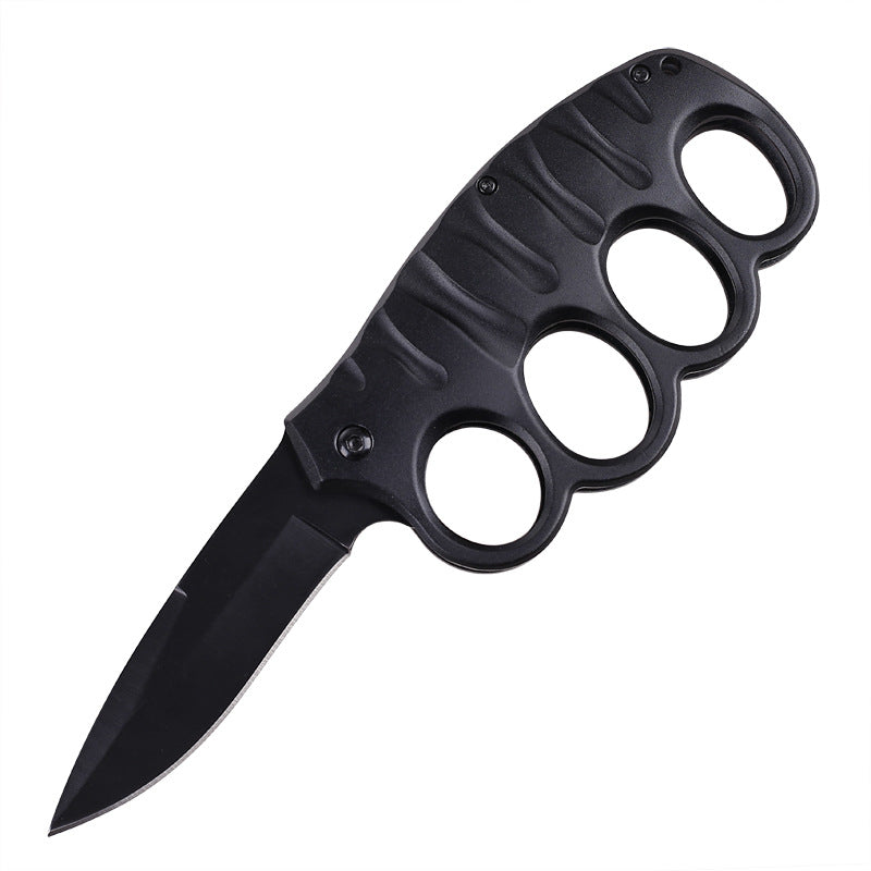 Outdoor Knife Stainless Steel Gloves Folding Knife Camping Defense Carry Knives Multifunctional Carbon Fiber Gloves Folding Knife - Korvel