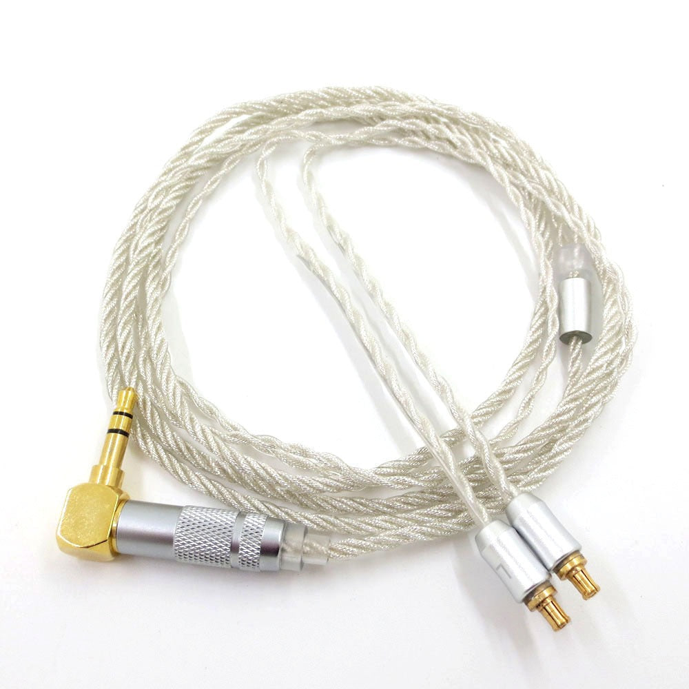 Silver foil headphone cable LS200 CKR90 LS50 70 A2DC interface audiophile headphone upgrade cable - Korvel