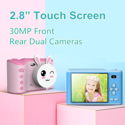 2.8 Inch HD Dual-Camera Children's Digital Camera Mini Small SLR Can Take Pictures Interest Toy Gift - Korvel