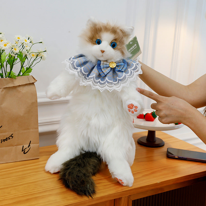 Unique Calico Cat Backpack, Doubles as a Plush Toy and Functional Bag - Korvel