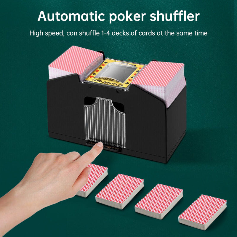 Silent ABS Card Shuffler for Poker and Board Games