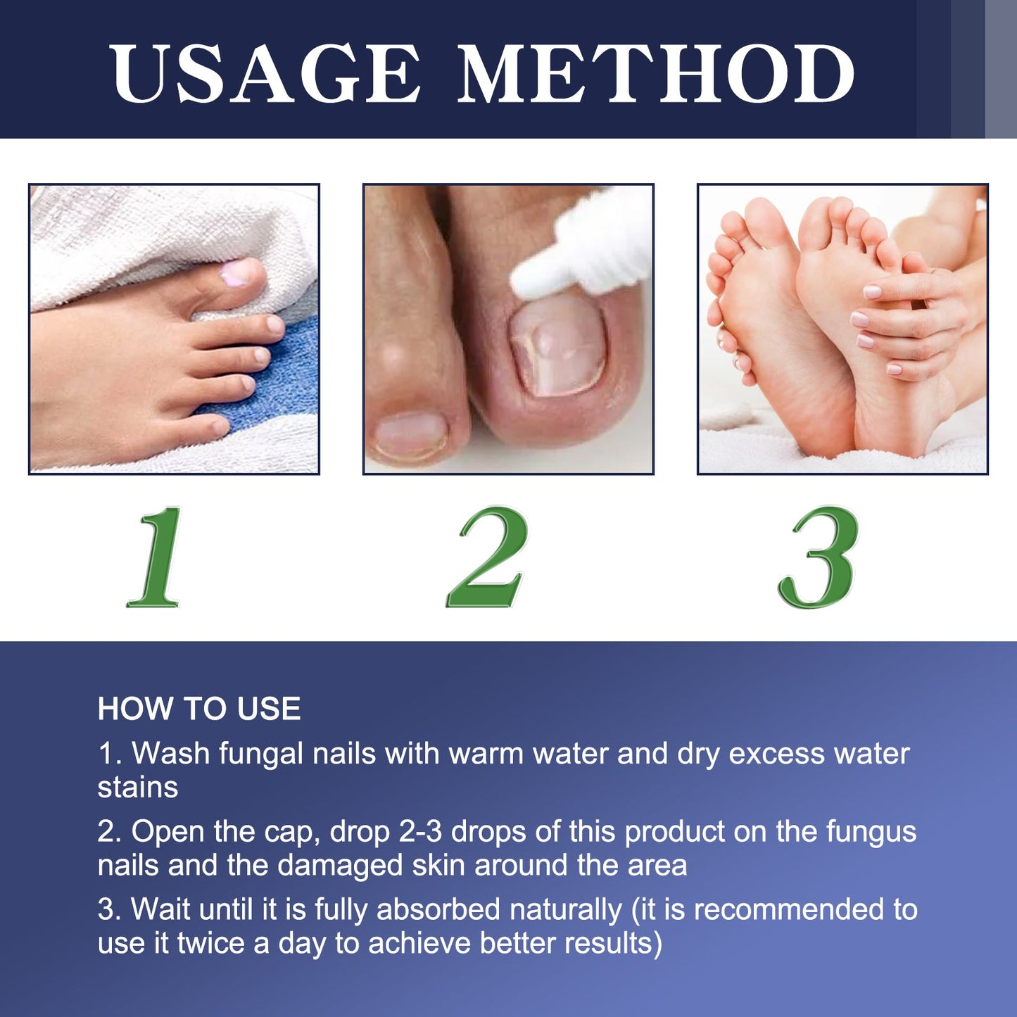 Gray Nail Repair Drops for Healthy Nails