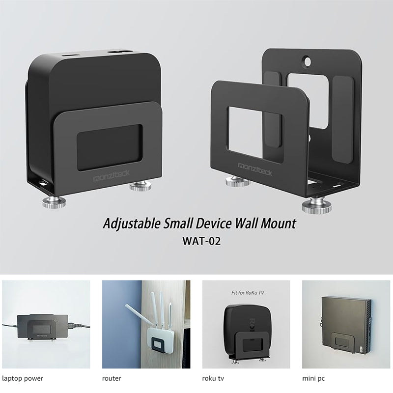 Support mural ajustable pour Apple TV et appareils multimédias