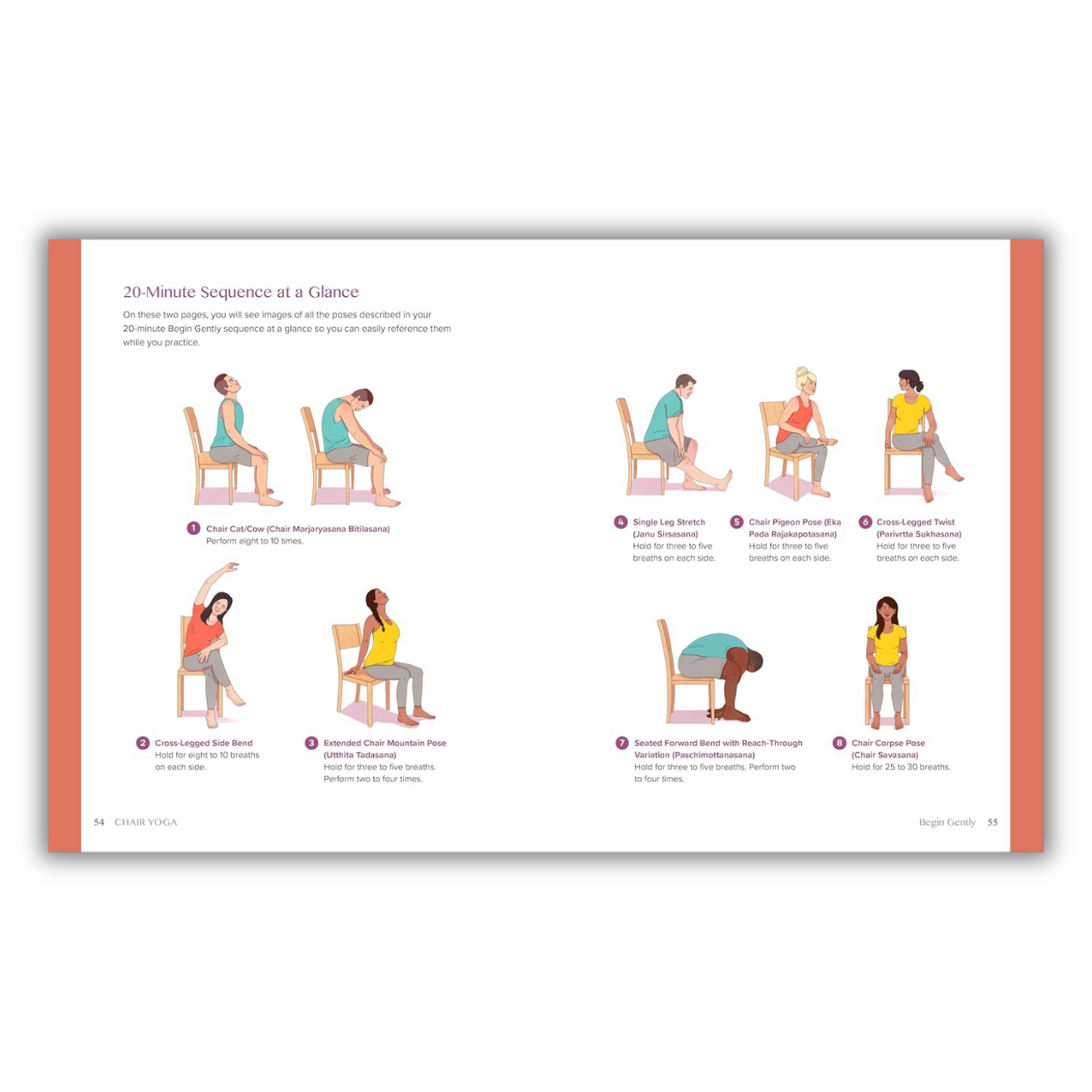 Chair Yoga: Accessible Sequences to Build Strength, Flexibility, and Inner Calm (Spiral Bound) - Korvel
