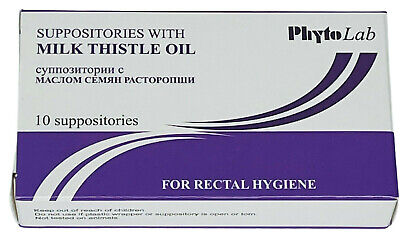 PhytoLab Milk Thistle Oil Suppositories - 10 Count