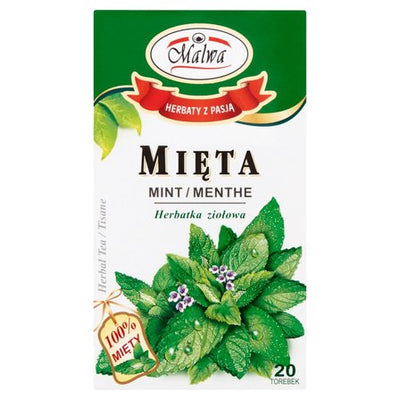 MALWA Herbal Mint Tea - 20 Bags of Refreshing Flavor