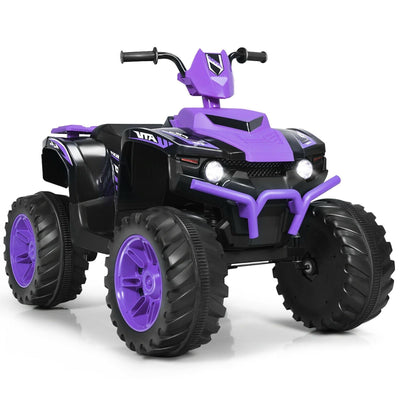 12V Kids Electric 4-Wheeler ATV Quad Ride On Car - Purple