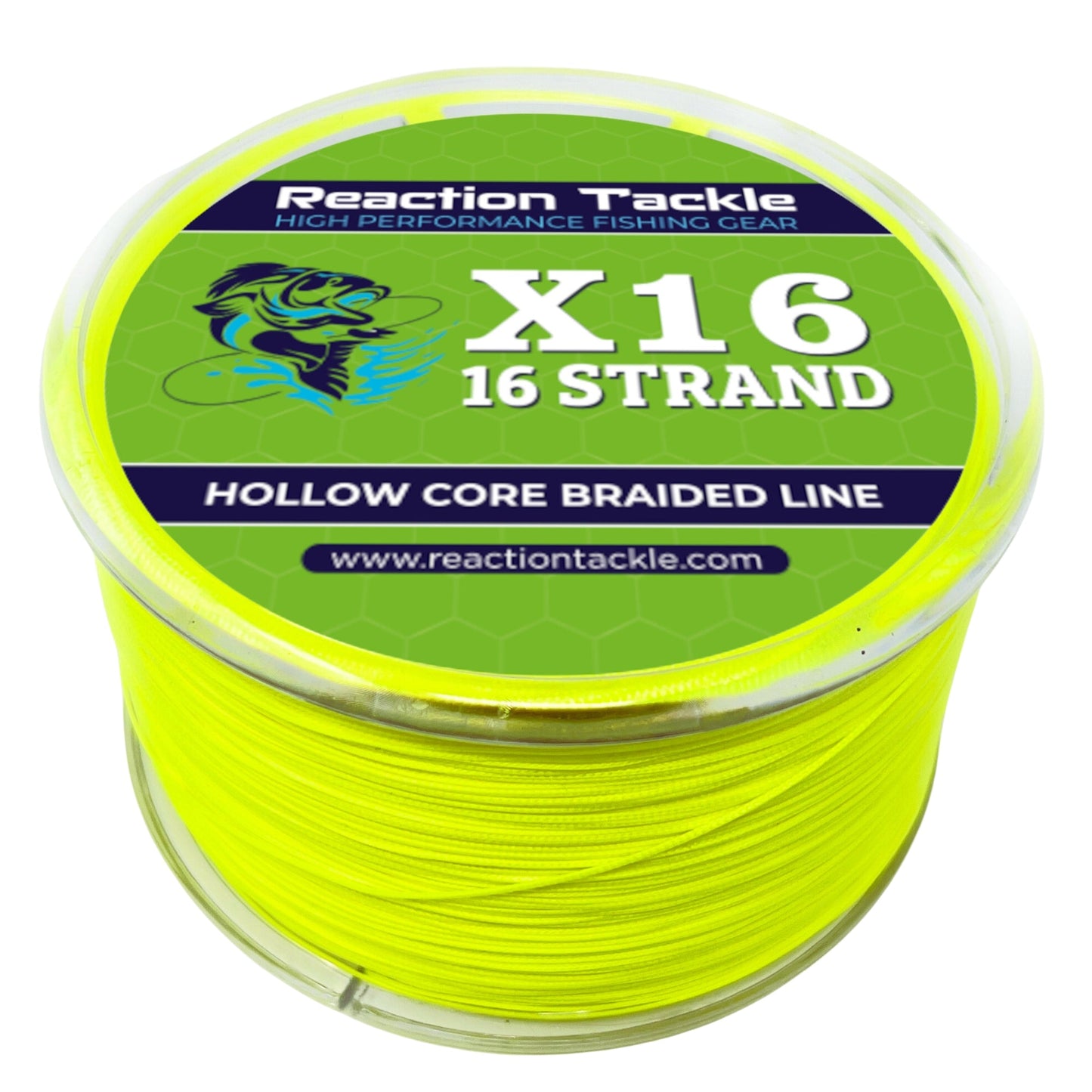Reaction Tackle 16 Strand Hollow Core Braided Fishing Line
