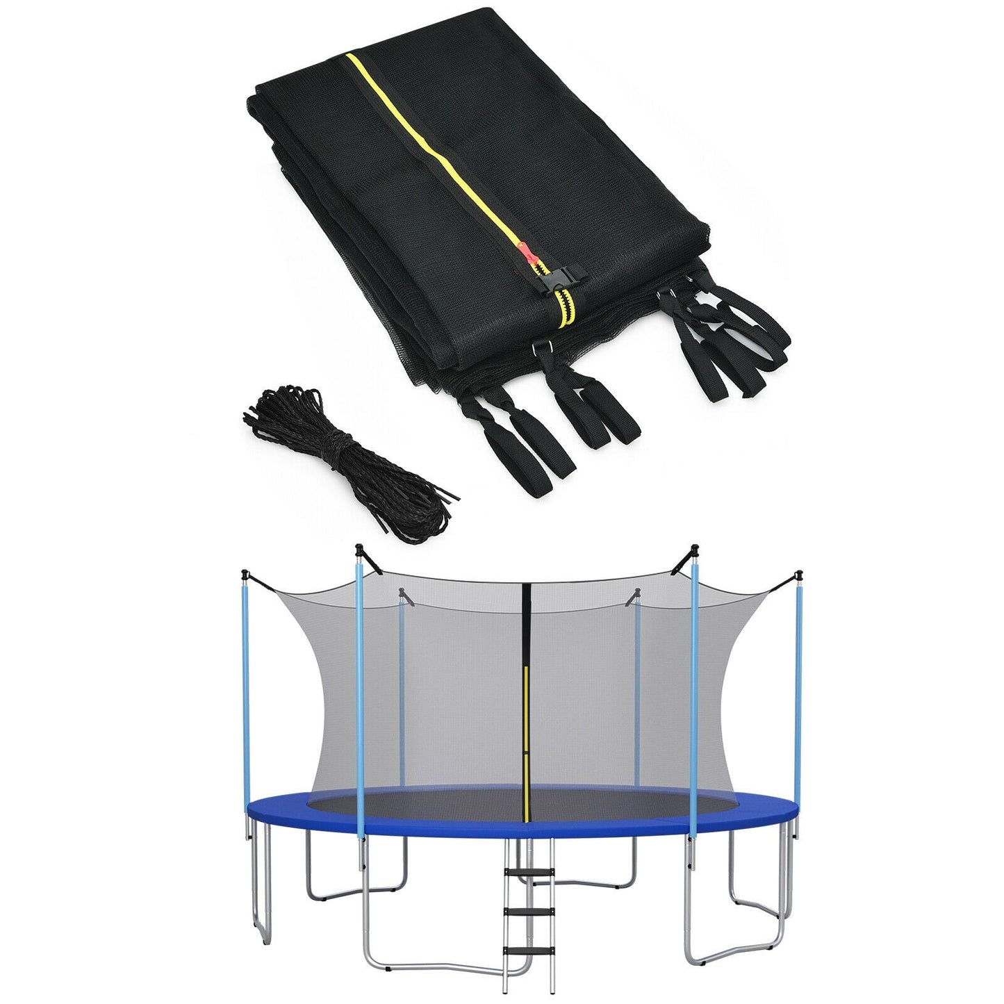 Red de seguridad de reemplazo resistente a la intemperie para trampolín de 16 pies