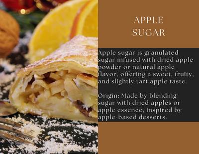 Apple Sugar – Granulated Sugar Infused with Real Dried Apple Powder - Korvel