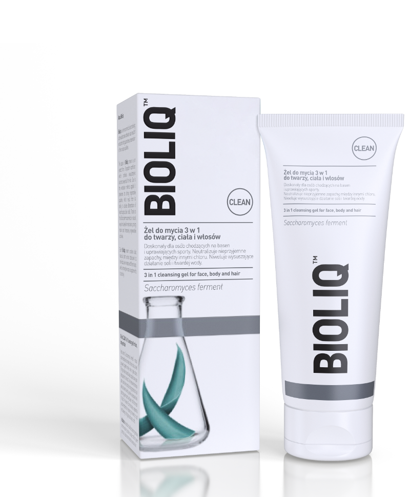 Gel Limpiador 3en1 Bioliq Clean para Cara, Cuerpo y Cabello - 180ml