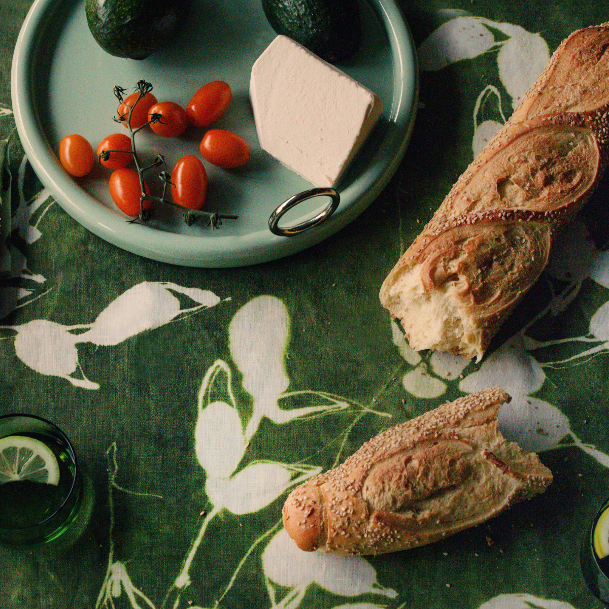 Nappe Porto Print en Olive