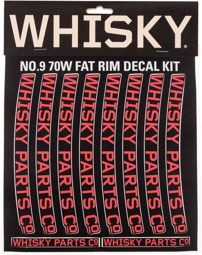 Kit de Calcomanías para Ruedas WHISKY 70w para 2 Ruedas - Rojo