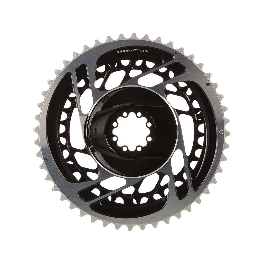 SRAM Red AXS 2x Chainring - 35/48 Dents, Montage Direct, Aluminium Gris