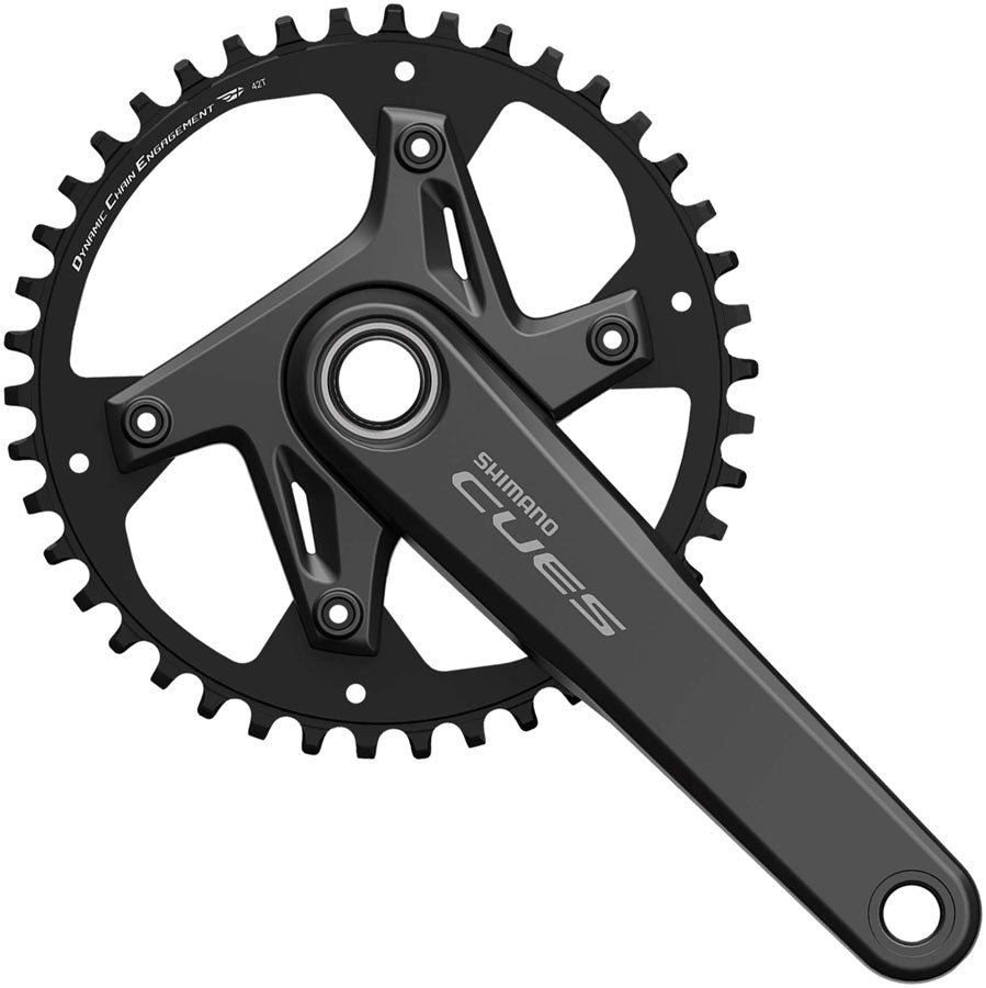 Shimano CUES FC-U6030-1 Crankset - 175mm 42t Asimétrico Negro