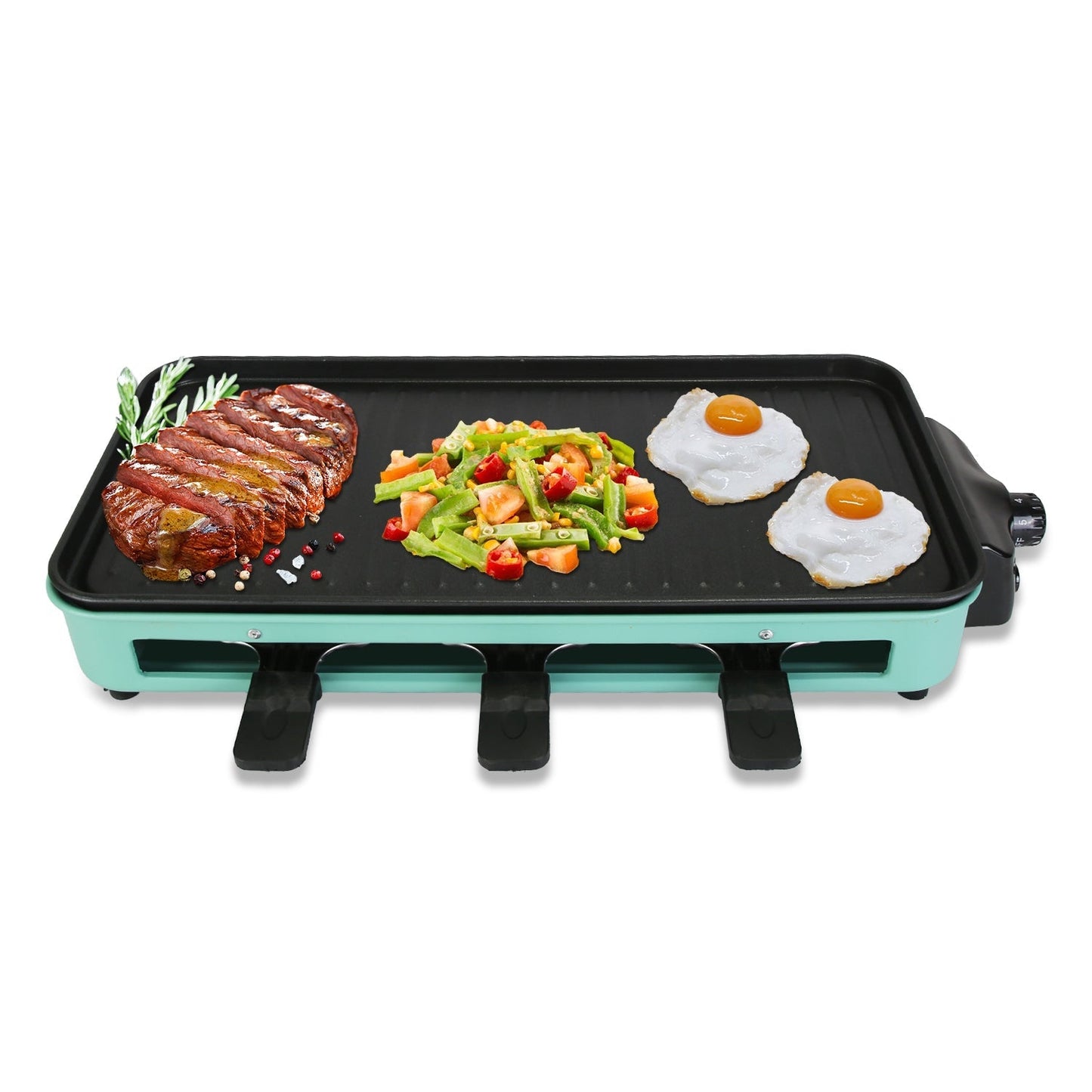 LJG 2000W 2-in-1 Electric Indoor Grill