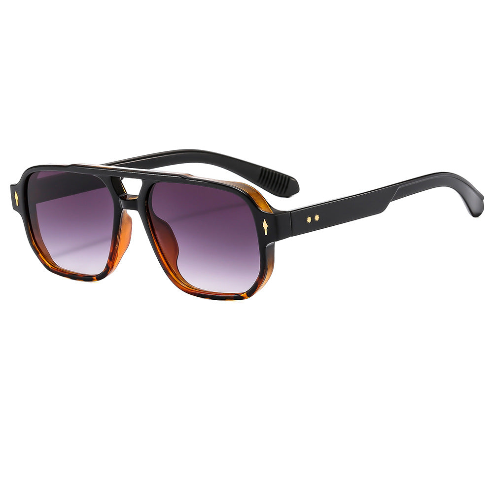 Retro Casual Double Beam Sunglasses