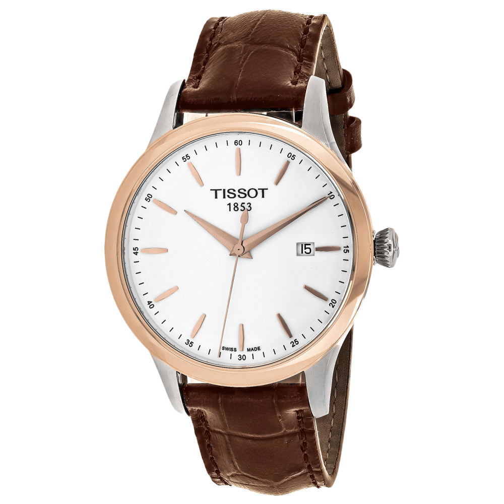 Reloj Clásico para Hombre Tissot con Correa de Cuero