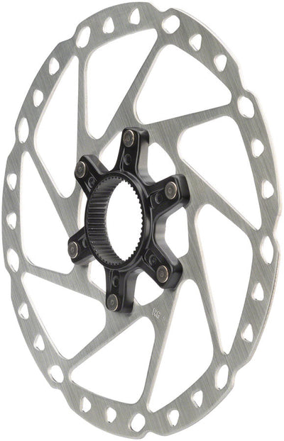 Rotor de freno de disco Shimano SM-RT64-M - 180mm Center Lock Plata
