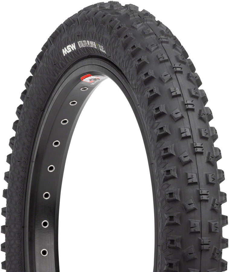 MSW Utility Player Tire - 12 x 2.25 Black Rigid Wire Bead