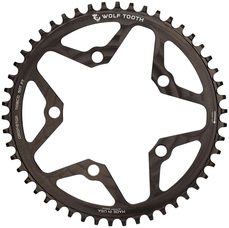 Chaîne de vélo de route Cyclocross Wolf Tooth 110 BCD - 50t Noir