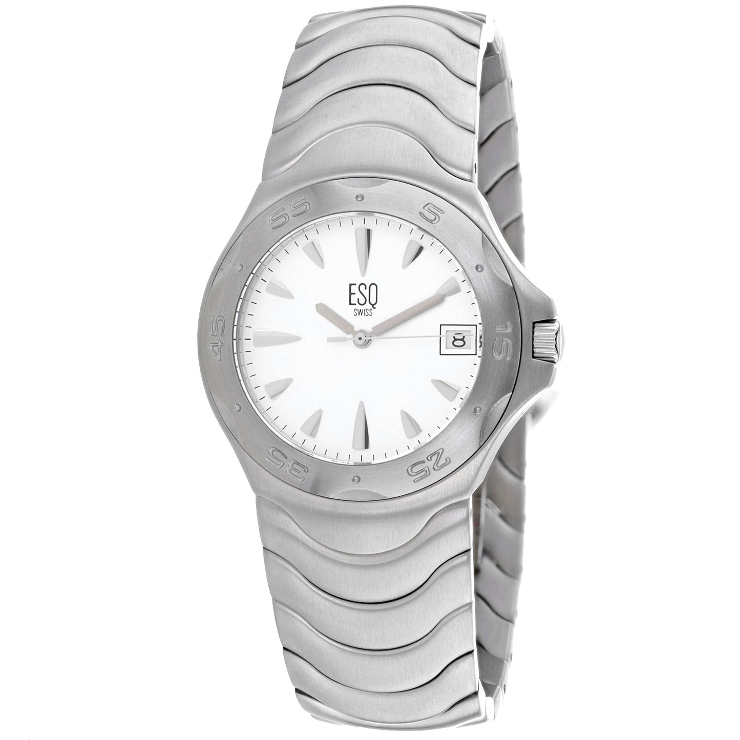 ESQ Women's Silver Stainless Steel White Dial Watch