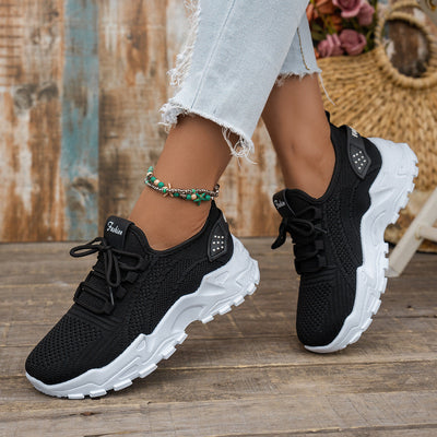 Flyknit Mesh Women's Breathable Casual Sneakers