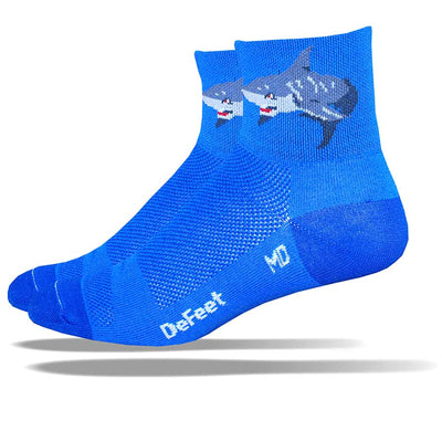 DeFeet Aireator 2.5'' Socks in Attack Blue - Size M